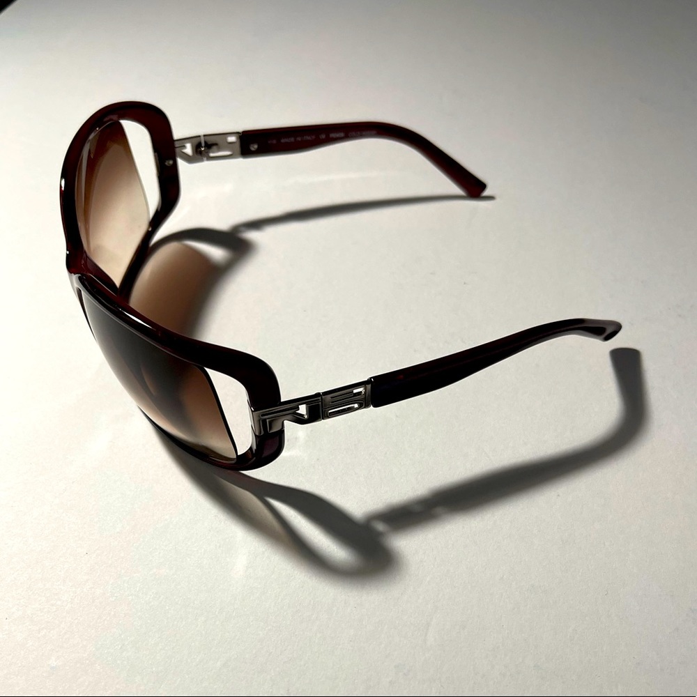Fendi Brown/Brown Clear Lenses Fs5004 Sunglasses - Picture 10 of 10